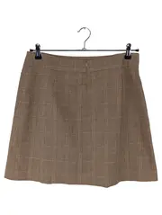 Vorschaubild 2 von Damen Faltenrock 42/XL Braun Kariert Klassisch Elegant