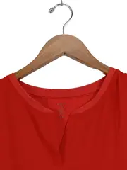 Vorschaubild 3 von Damen T-Shirt Rot Gr. 40 Casual Baumwolle