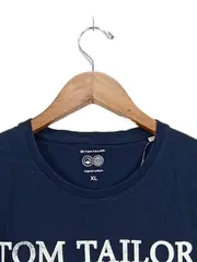Vorschaubild 3 von Herren T-Shirt Blau Gr. 52/XL Casual Baumwolle