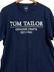 Vorschaubild 2 von Herren T-Shirt Blau Gr. 52/XL Casual Baumwolle