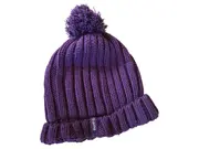 Vorschaubild 1 von Mütze Damen Lila Strickmütze Bommel Polyacryl Casual