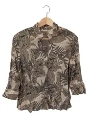 Vorschaubild 1 von Bluse Damen 40/M Beige Floral Klassisch Elegant