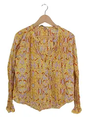 Vorschaubild 1 von Damen Bluse Langarm Print Mehrfarbig Gr. L Bohemian