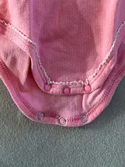 Vorschaubild 2 von Baby Body Mädchen Langarm Gr. 80 Rosa Baumwolle Lochmuster