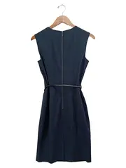 Vorschaubild 2 von Etuikleid Damen Gr. 36/S Blau Business Kleid elegant klassisch