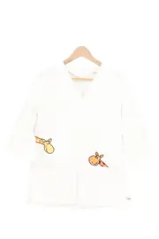 Vorschaubild 1 von 7DAYS Kasack Damen 40/M Weiß Tiermotive Baumwolle Berufskleidung