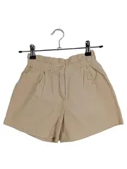 Vorschaubild 1 von Kinder Mädchen Stoffhose Shorts Beige Gr. 128 Paperbag