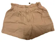 Vorschaubild 4 von Kinder Mädchen Stoffhose Shorts Beige Gr. 128 Paperbag