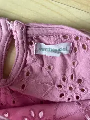 Vorschaubild 5 von Sommerkleid Mädchen Gr. 140 Rosa Lochmuster Baumwolle