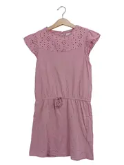 Vorschaubild 1 von Sommerkleid Mädchen Gr. 140 Rosa Lochmuster Baumwolle