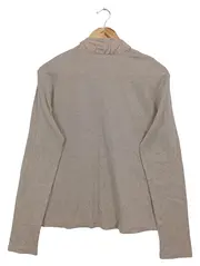 Vorschaubild 2 von Damen Strickjacke Beige Gr. 42/XL Klassisch Elegant Baumwolle
