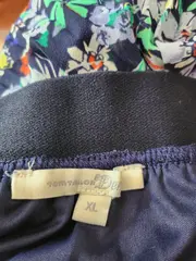 Vorschaubild 5 von Damen Faltenrock Blumenmuster Midirock Gr. XL Mehrfarbig