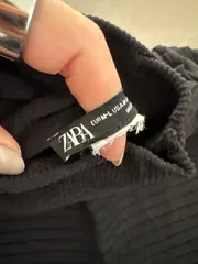 Vorschaubild 6 von Damen Rollkragenpullover Cropped Schwarz Gr. S Rippstrick Langarm