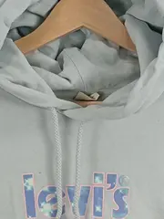 Vorschaubild 3 von Damen Kapuzenpullover Hoodie Logo Print Grün L Baumwolle