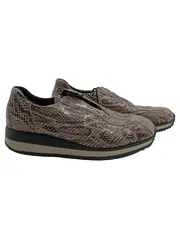 Vorschaubild 1 von Damen Sneaker Low Schlangenmuster Braun Gr. 37 Animal-Print