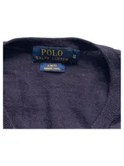 Vorschaubild 2 von Pullover Herren S Slim Fit Merino Wolle V-Ausschnitt Navy