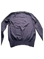 Vorschaubild 3 von Pullover Herren S Slim Fit Merino Wolle V-Ausschnitt Navy