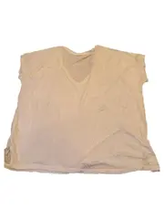 Vorschaubild 5 von Trafaluc Damen T-Shirt V-Ausschnitt Weiß Modal Gr. S Basic