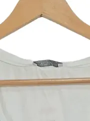 Vorschaubild 2 von Trafaluc Damen T-Shirt V-Ausschnitt Weiß Modal Gr. S Basic