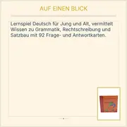Vorschaubild 3 von Wen oder was? Lernspiel Deutsch Grammatik Rechtschreibung Pappe Mehrfarbig