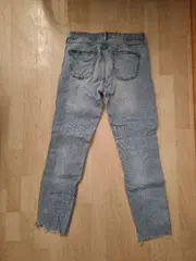 Vorschaubild 2 von Woman Jeans Damen Regular Fit Hellblau Gr. 40 W31 Destroyed