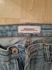 Vorschaubild 3 von Woman Jeans Damen Regular Fit Hellblau Gr. 40 W31 Destroyed