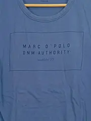 Vorschaubild 2 von Herren T-Shirt Blau Gr. 48/M Baumwolle Logo Print Casual