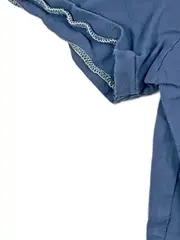 Vorschaubild 4 von Herren T-Shirt Blau Gr. 48/M Baumwolle Logo Print Casual