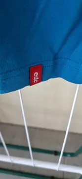 Vorschaubild 5 von Damen Langarmshirt Gr. M Türkis Baumwolle Basic Shirt