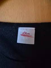 Vorschaubild 2 von Damen Pullunder Schwarz Gr. 36/S Zopfstrick Baumwolle Casual