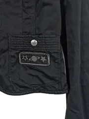 Vorschaubild 3 von Damen Blazer Jacke Schwarz Baumwolle Casual Gr. L 42