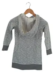Vorschaubild 2 von Kinder Hoodie Kleid Gr. 128 Grau Casual Freizeitkleid
