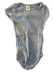 Vorschaubild 1 von Baby Body Baumwolle Rippstrick Blau Gr. 80 Kurzarm
