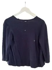 Vorschaubild 2 von Damen Bolero Strickjacke Cardigan Gr. 34/XS Blau 3/4-Arm