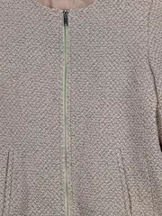 Vorschaubild 2 von Damen Leichte Jacke Rosa Gr. 36/S Business Strukturmuster Reißverschluss