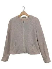 Vorschaubild 1 von Damen Leichte Jacke Rosa Gr. 36/S Business Strukturmuster Reißverschluss