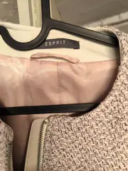 Vorschaubild 3 von Damen Leichte Jacke Rosa Gr. 36/S Business Strukturmuster Reißverschluss