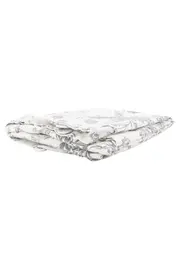 Vorschaubild 2 von Kopfkissenbezug Grau Blumenmuster Elegant Vintage Baumwolle