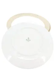 Vorschaubild 2 von Frühstücksteller Porzellan Weiß Elegant Geometrisch 4 Stück