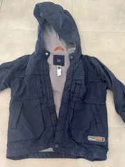 Vorschaubild 3 von Kinder Leichte Jacke Gr. 104 Blau mit Kapuze