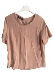 Vorschaubild 1 von Hemdbluse Damen Rosa Elegant Kurzarm Gr. 44 XXL