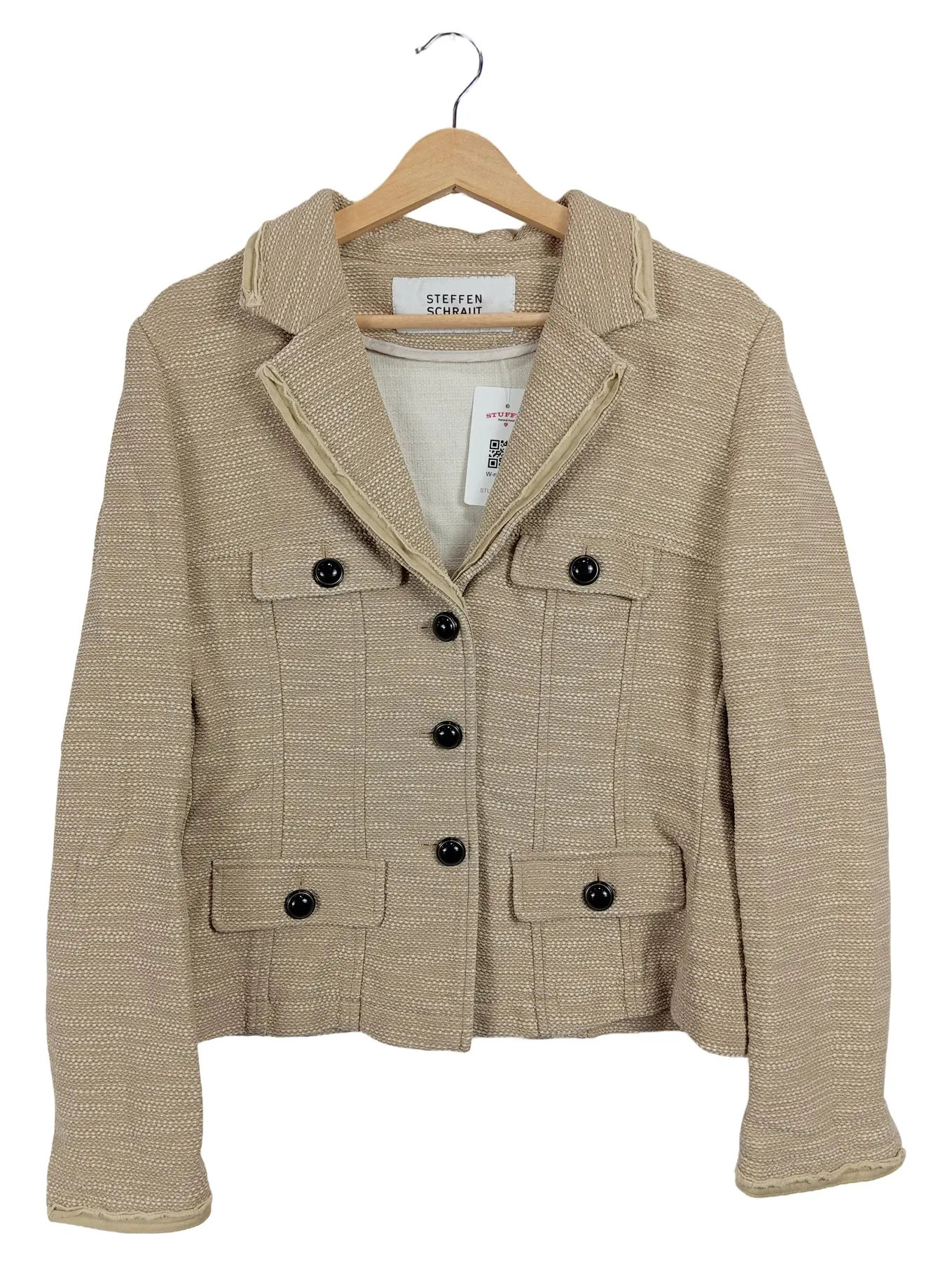 STEFFEN SCHRAUT Damen Blazer Jacke Gr. 40/L Beige Business