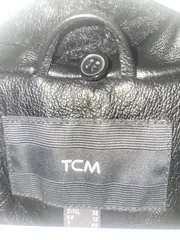Vorschaubild 5 von TCM Damen Ledermantel Gr. 38 Schwarz Klassisch mit Fellkragen