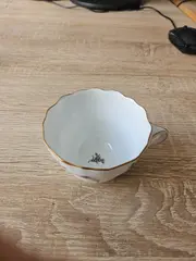 Vorschaubild 3 von Tasse Porzellan Weiß Klassisch Blumenmuster 200ml