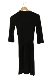 Vorschaubild 2 von Damen Freizeitkleid Schwarz Gr. 42/XL Elegant Viskose Midikleid