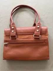 Vorschaubild 2 von Damen Henkeltasche Leder Braun Klassisch 27x20cm