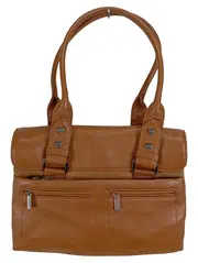 Vorschaubild 1 von Damen Henkeltasche Leder Braun Klassisch 27x20cm