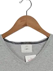 Vorschaubild 2 von Pullover Jungen Gr. 164 Grau V-Ausschnitt Casual Strickpullover
