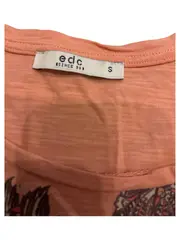 Vorschaubild 6 von EDC Damen T-Shirt Gr. 36/S Orange mit Blumenmuster
