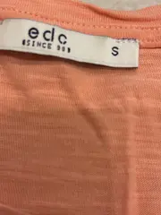 Vorschaubild 5 von EDC Damen T-Shirt Gr. 36/S Orange mit Blumenmuster